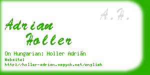 adrian holler business card